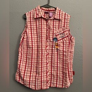 Vtg winnie the pooh button up shirt